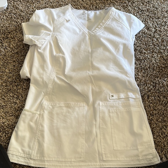 White Cherokee crib shirts w/pockets - Picture 2 of 2